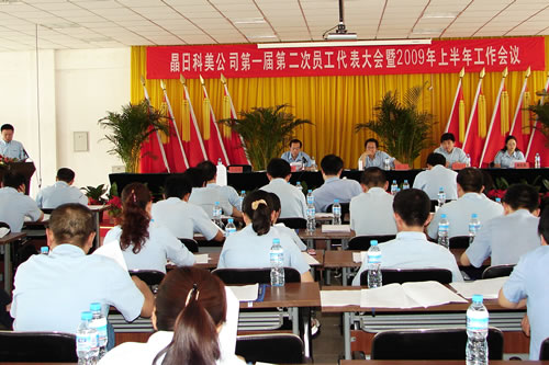 晶日科美公司召開2009年上半年工作會議 