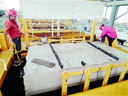 貴州安龍縣恒銳石材加工廠試運(yùn)行