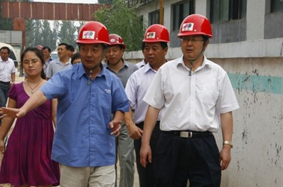 石家莊市副市長(zhǎng)劉明軒視察博深公司在建項(xiàng)目
