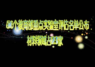 56個(gè)教育部重點(diǎn)實(shí)驗(yàn)室評(píng)估名單公布 