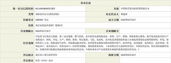 中國(guó)航空發(fā)動(dòng)機(jī)集團(tuán)公司成立 為第十二家軍工集團(tuán)