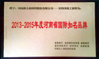 新大新材樹脂金剛線喜獲“河南省國際知名品牌”稱號(hào)