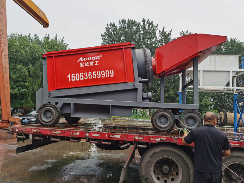 50-80吨型移动式滚筒筛洗石机械
