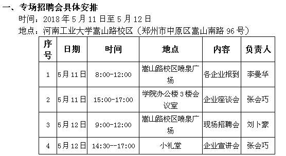 關(guān)于舉辦“河南工業(yè)大學(xué)磨料磨具、超硬材料專業(yè)?？飘厴I(yè)生專場招聘會暨2018年專科生頂崗實習(xí)洽談會”的通知