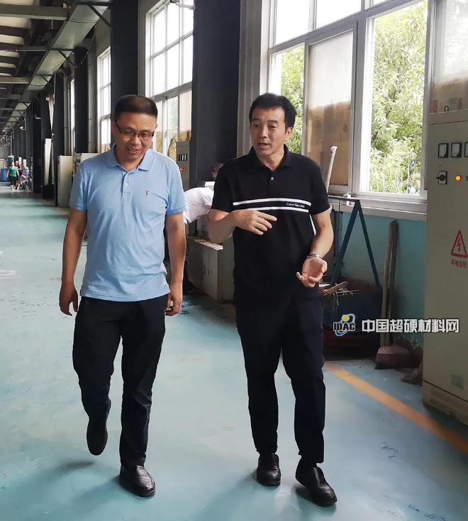 中國超硬材料網(wǎng)一行走訪調(diào)研華茂新材料