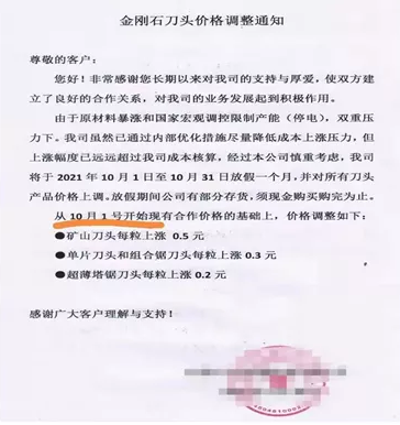 漲漲漲！金剛石刀頭又漲價了