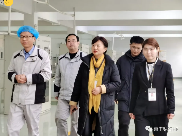 湖南超硬材料協(xié)會(huì)一行到惠豐鉆石參觀調(diào)研