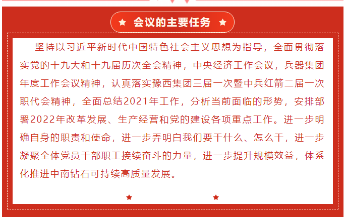 中南鉆石公司召開(kāi)三屆二次職工暨會(huì)員代表大會(huì)