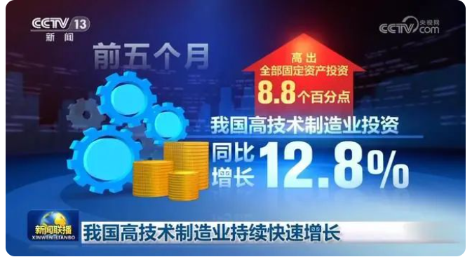 我國(guó)高技術(shù)制造業(yè)持續(xù)快速增長(zhǎng)