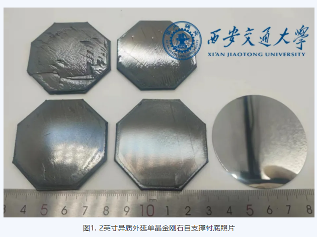 西安交大研究團(tuán)隊“2英寸單晶金剛石異質(zhì)外延自支撐襯底實現(xiàn)國產(chǎn)化”榮獲2024年度中國第三代半導(dǎo)體技術(shù)十大進(jìn)展