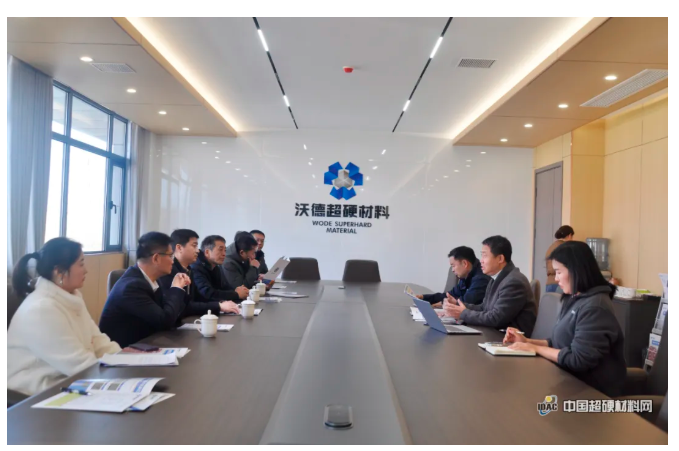 中國(guó)超硬材料網(wǎng)總經(jīng)理石超一行走訪鄭州沃德超硬